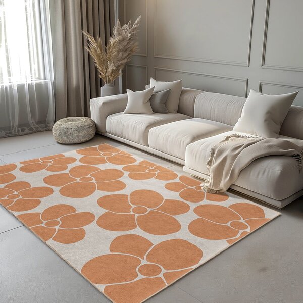 Narancssárga mosható szőnyeg 60x100 cm Orange Meadow – Mila Home