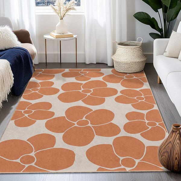 Narancssárga mosható szőnyeg 60x100 cm Orange Meadow – Mila Home