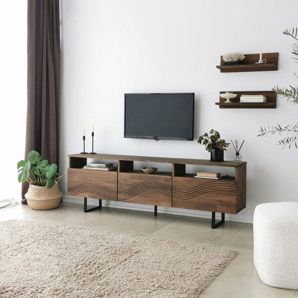 Hanah Home Onda TV szekrény, diófa színű