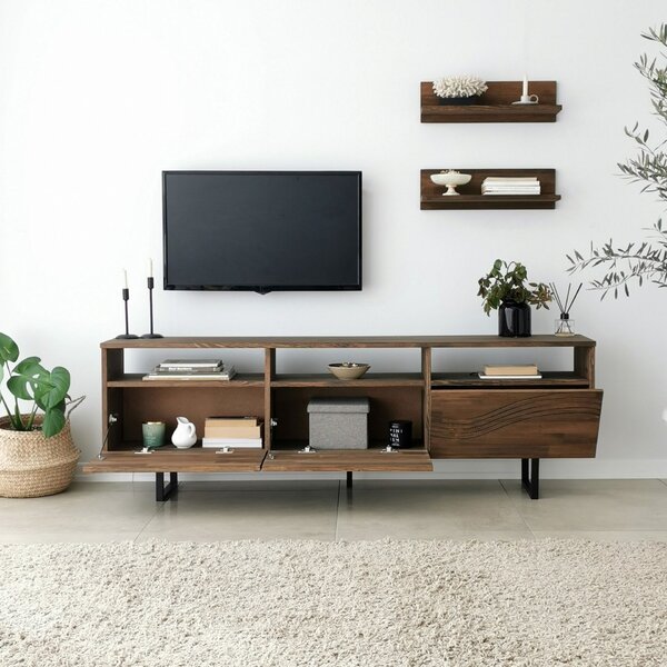 Hanah Home Onda TV szekrény, diófa színű