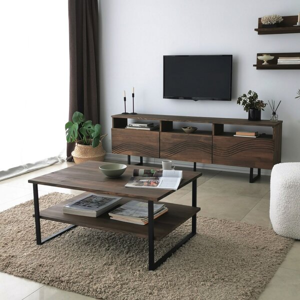 Hanah Home Onda TV szekrény, diófa színű