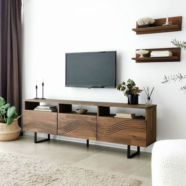 Hanah Home Onda TV szekrény, diófa színű