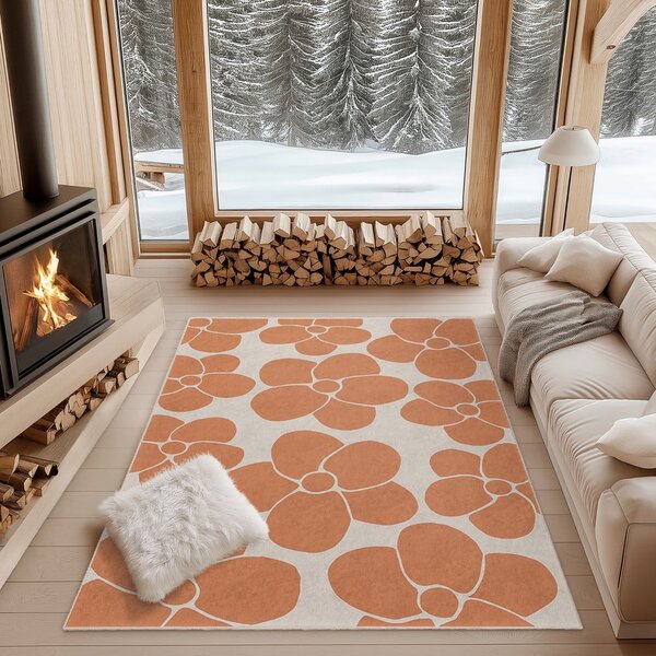 Narancssárga mosható szőnyeg 60x100 cm Orange Meadow – Mila Home