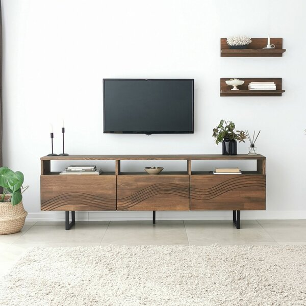 Hanah Home Onda TV szekrény, diófa színű