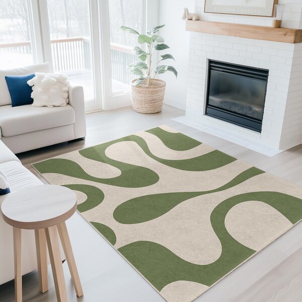 Zöld mosható futószőnyeg 80x200 cm Matcha Latte – Mila Home