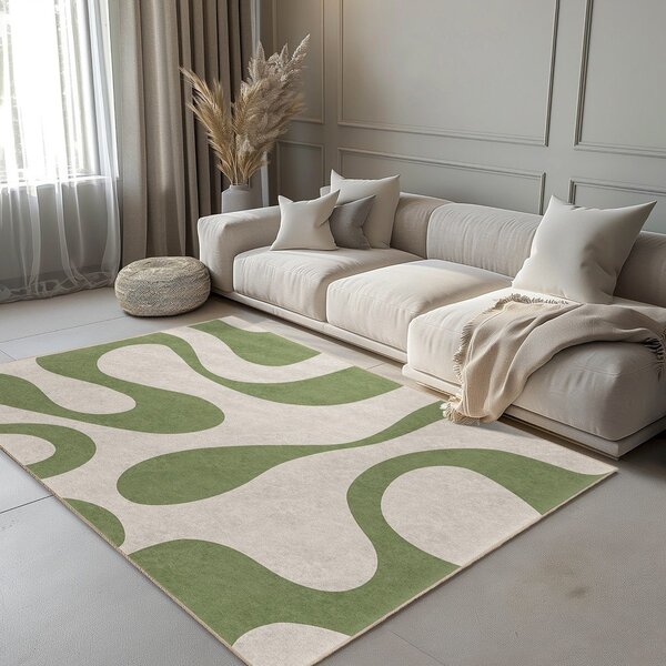 Zöld mosható futószőnyeg 80x200 cm Matcha Latte – Mila Home