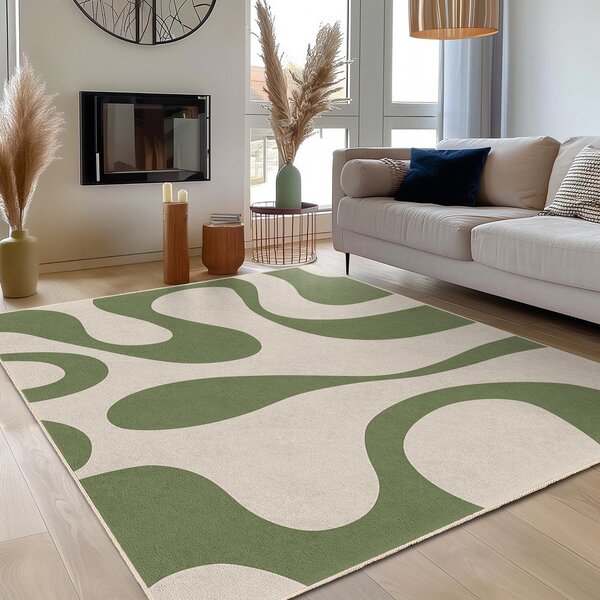 Zöld mosható futószőnyeg 80x200 cm Matcha Latte – Mila Home