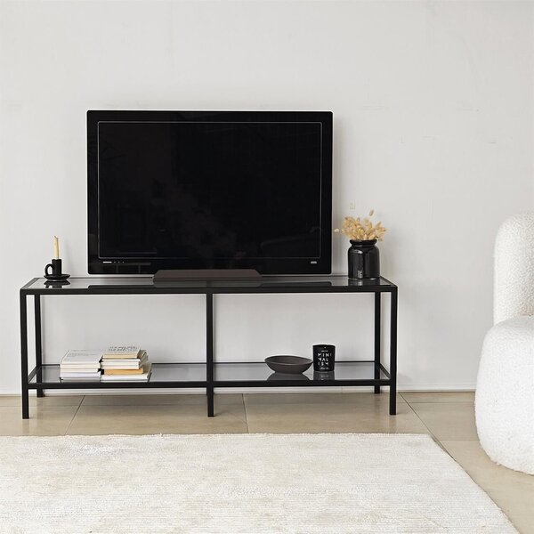 Hanah Home TV állvány sötétszürke fekete Basic - sötétszürke, fekete