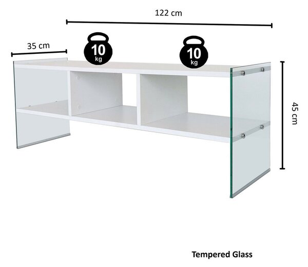 Hanah Home TV Stand White TV400