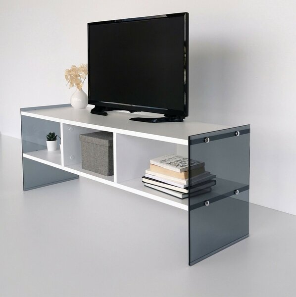 Hanah Home TV állvány, White Fume TV401