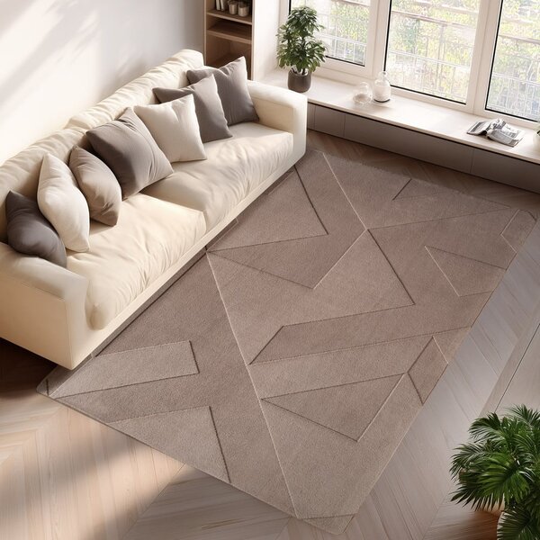 Világosbarna mosható szőnyeg 120x170 cm Pompei 1613 – Ayyildiz Carpets