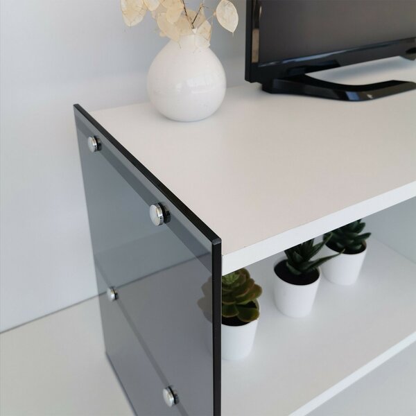 Hanah Home TV állvány, White Fume TV401