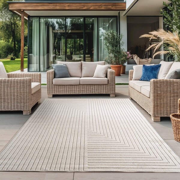 Krémszínű kültéri-beltéri szőnyeg 160x230 cm Nova 1202 – Ayyildiz Carpets