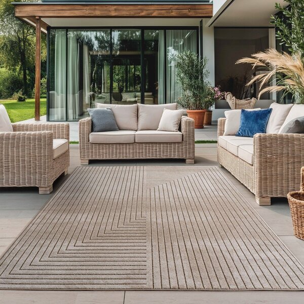 Bézs kültéri-beltéri szőnyeg 80x150 cm Nova 1202 – Ayyildiz Carpets