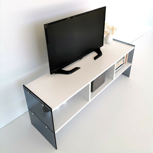Hanah Home TV állvány, White Fume TV401