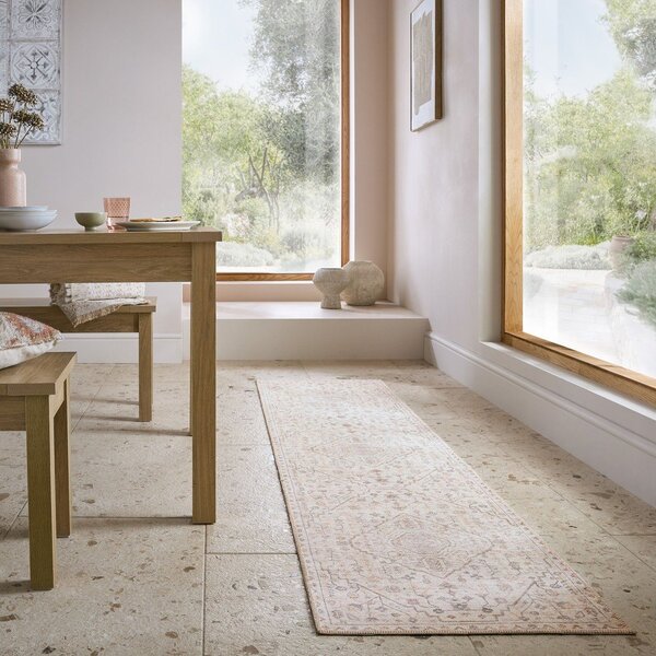 Krémszínű mosható futószőnyeg 60x230 cm Teo Traditional – Flair Rugs