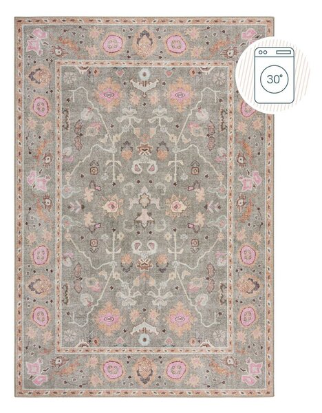 Világoszöld mosható szőnyeg 115x170 cm Una Floral – Flair Rugs
