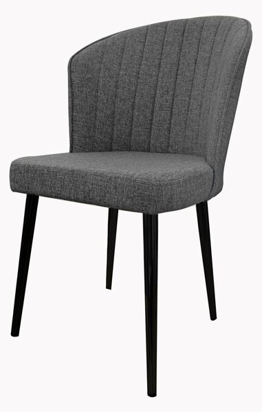 Hanah Home Szék Szett (2 db) Szürke Fekete Rubi - Szürke, Fekete