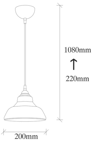 Opviq Dilberay fekete csillár - 324-S