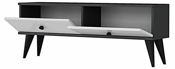 Hanah Home TV állvány antracit-fehér Mona 120 - Antracit, fehér