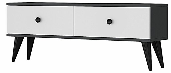 Hanah Home TV állvány antracit-fehér Mona 120 - Antracit, fehér