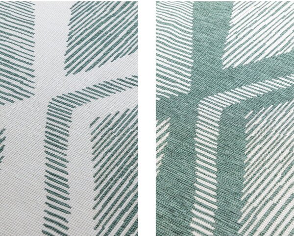 Zöld-krémszínű kültéri szőnyeg 120x170 cm Gemini – Elle Decoration
