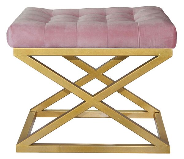 Atelier Del Sofa Puff Gold Pink Capraz - Arany, Rózsaszín