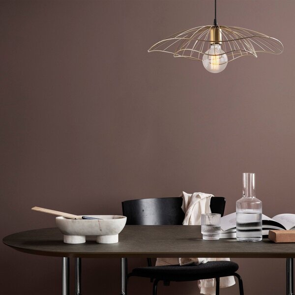Aranyszínű függőlámpa ø 50 cm Farac – Opviq lights
