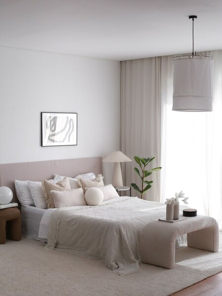 Atelier Del Sofa Puff White Nu Bench Fitilli - fehér