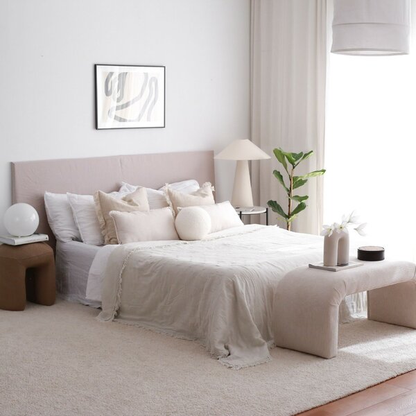 Atelier Del Sofa Puff White Nu Bench Fitilli - fehér