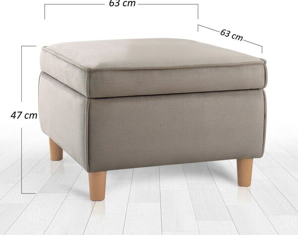 Atelier Del Sofa Puff Barna Roscen - barna