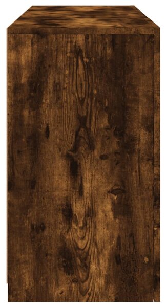 Füstös tölgy színű tálalószekrény LED-ekkel 123 x 37 x 67 cm