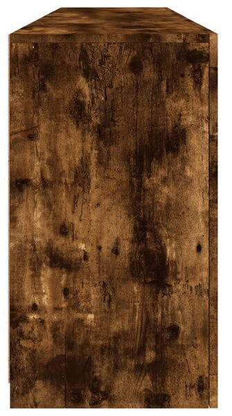 Füstös tölgy színű tálalószekrény LED-ekkel 164 x 37 x 67 cm