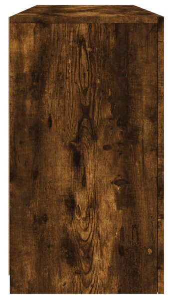 Füstös tölgy színű tálalószekrény LED-ekkel 142,5 x 37 x 67 cm