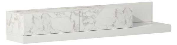 Hanah Home TV állvány Marmo Marble White Major - márvány hatású, fehér