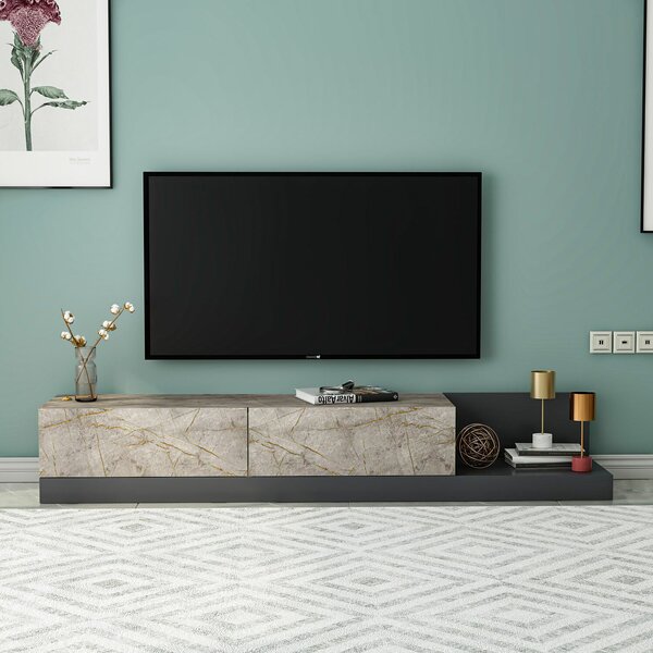 Hanah Home TV állvány Gordion Marble Anthracite Major - Gordion Marble, Anthracite