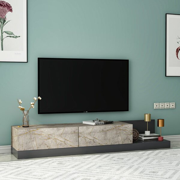 Hanah Home TV állvány Gordion Marble Anthracite Major - Gordion Marble, Anthracite
