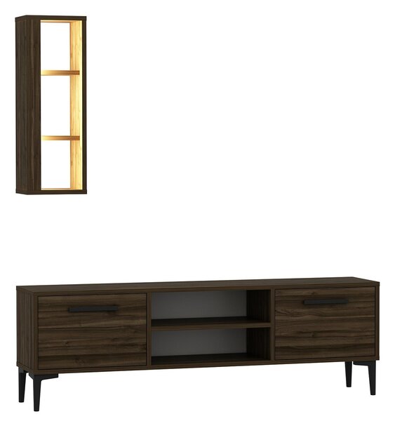 Hanah Home TV állvány Walnut Bien - dió
