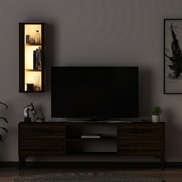 Hanah Home TV állvány Walnut Bien - dió
