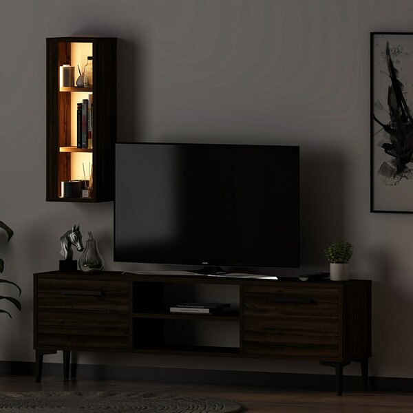 Hanah Home TV állvány Walnut Bien - dió