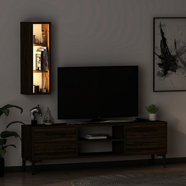 Hanah Home TV állvány Walnut Bien - dió