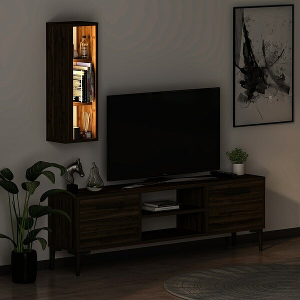 Hanah Home TV állvány Walnut Bien - dió