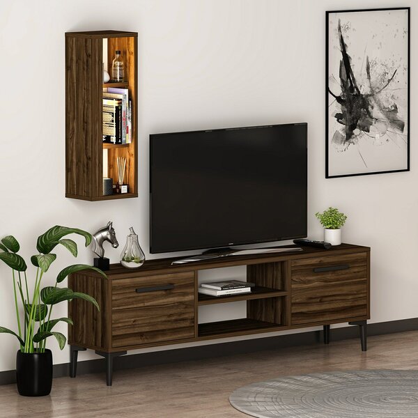 Hanah Home TV állvány Walnut Bien - dió