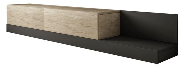 Hanah Home TV Stand Travertine Anthracite Major - Travertine, Anthracite