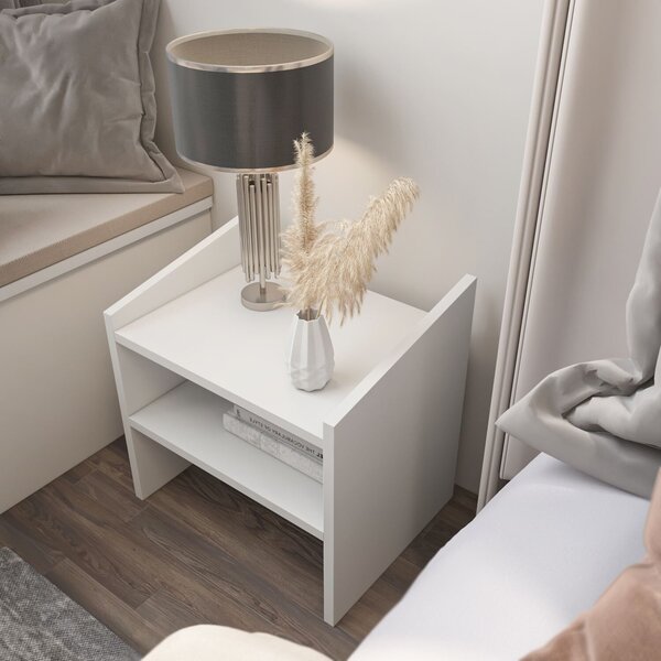 Hanah Home Adin Éjjeliszekrény - Fehér