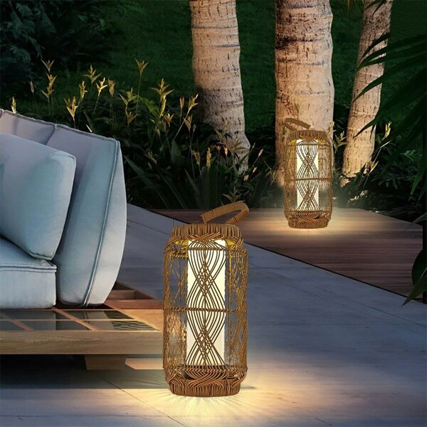 Opviq Floor Lamp Oak Black 4457-S04