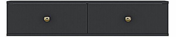 Hanah Home Zuzu 120 TV állvány - Antracit, Arany