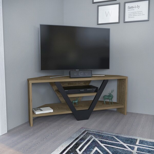 Hanah Home TV Stand Oud Black Karin - Oud, Black