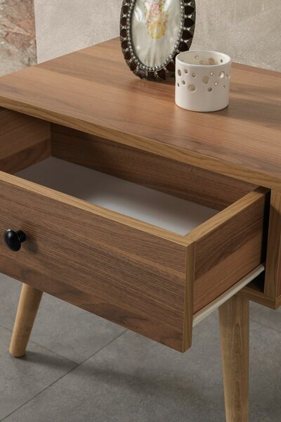 Hanah Home Nightstand Walnut Vita 5105