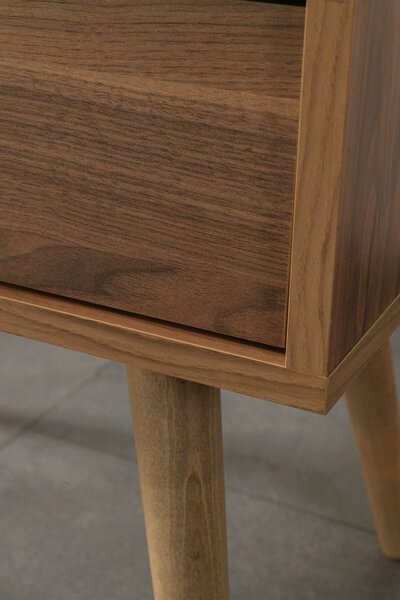 Hanah Home Nightstand Walnut Vita 5105